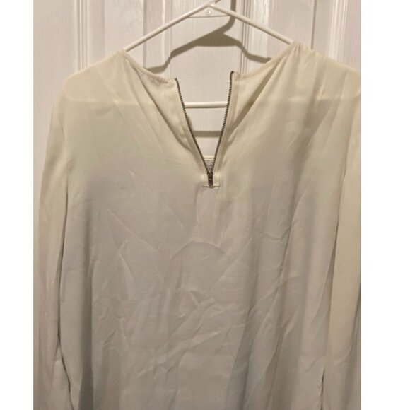 Ann Taylor Loft knit front silky back blouse sz Large - Picture 4 of 7